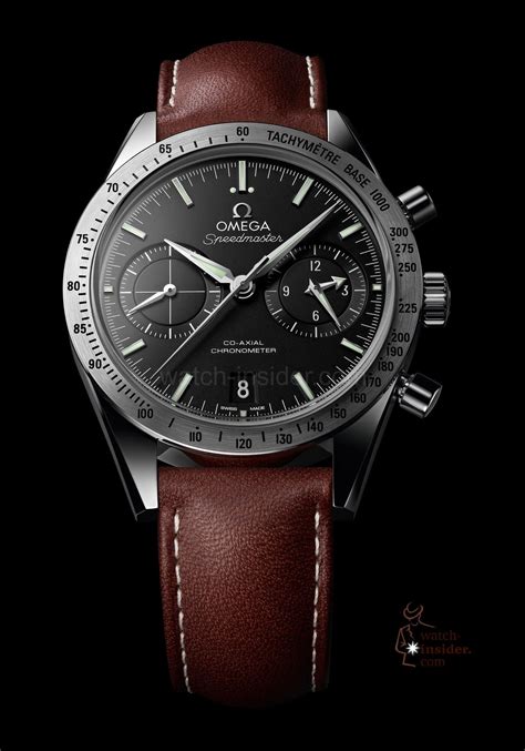 omega watches with leather strap|omega speedmaster on leather strap.